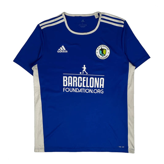 Adidas Football Shirt - Large Blue Polyester