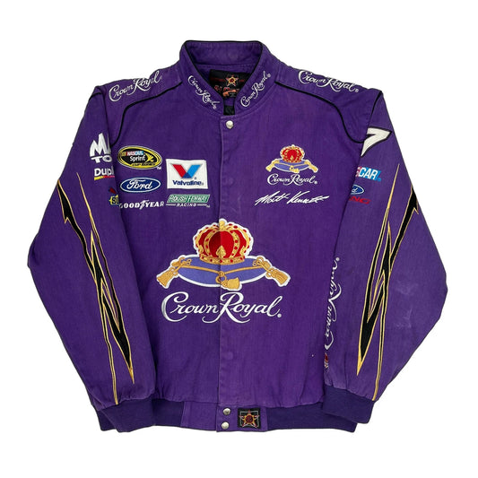 Matt Kenseth Jh Designs Nascar Varsity Jacket - XL Purple Cotton