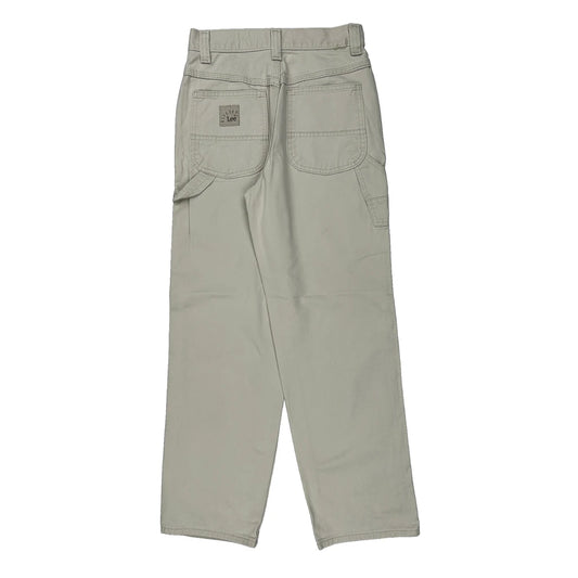 Lee Double Knee Carpenter Pants - 26W 31L Beige Cotton