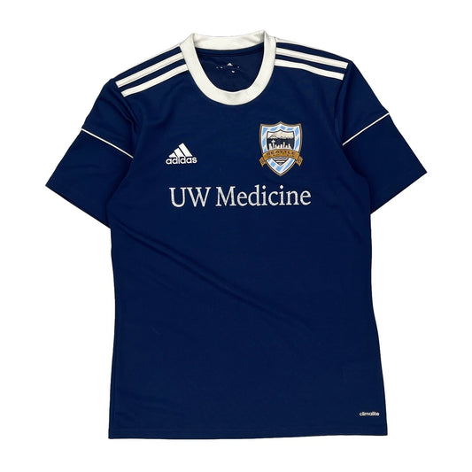 Seattle United Adidas Football Shirt - Small Blue Polyester