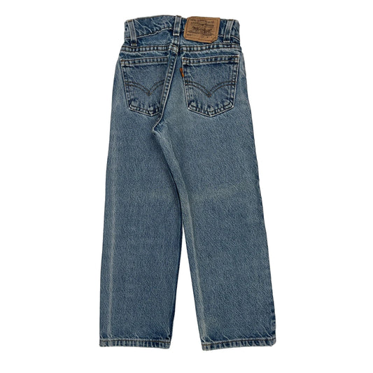 Age 7 Levis Wide Leg Jeans - Small Blue Cotton