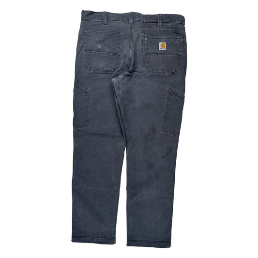 Carhartt Double Knee Carpenter Trousers - 36W 32L Grey Cotton