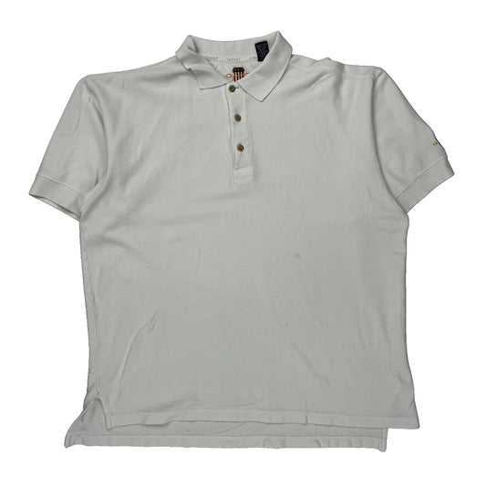 Gant Polo Shirt - Large White Cotton