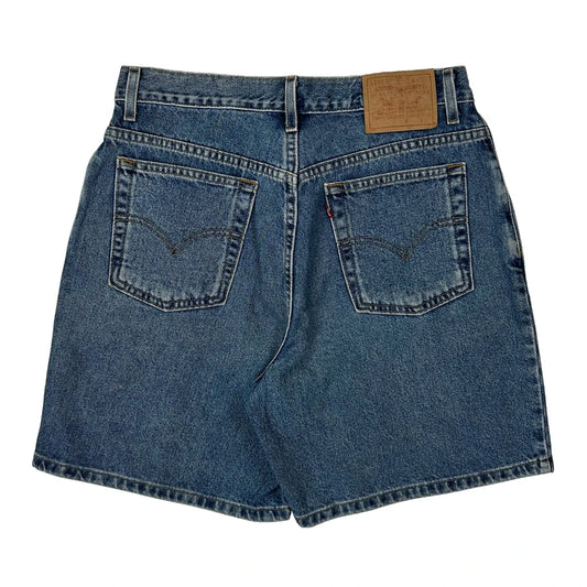 Levis Denim Shorts - 30W UK 12 Blue Cotton