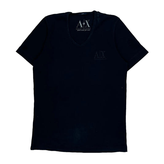 Armani Exchange Slim Fit T-Shirt - Large Black Cotton