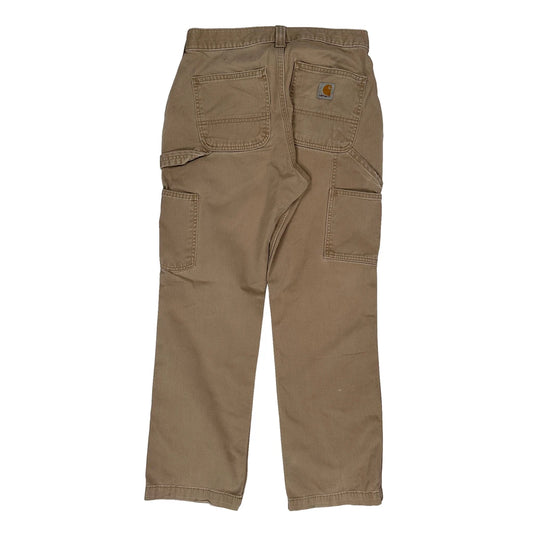 Carhartt Carpenter Trousers - 29W 30L Beige Cotton
