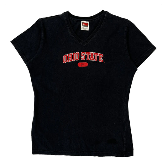 Vintage Ohio State Nike College T-Shirt - Medium Black Cotton