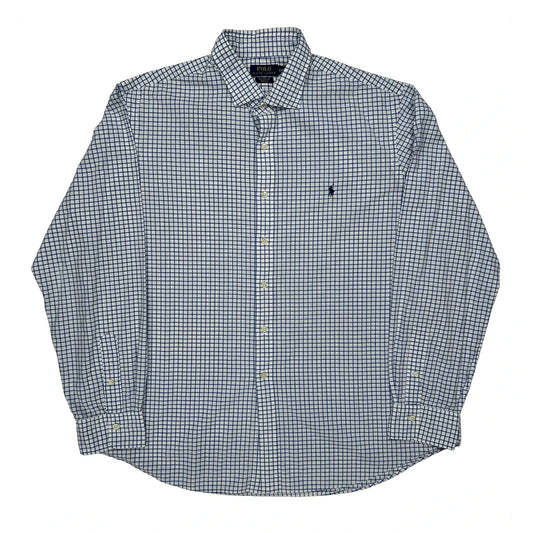 Polo By Ralph Lauren Checked Shirt - 2XL Blue Cotton