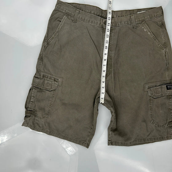 Wrangler Cargo Cargo Shorts 38W 9L Brown Cotton