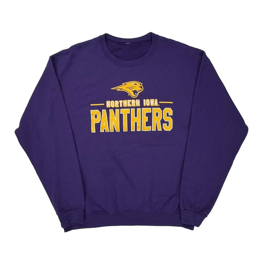 Northern Iowa Panthers Gildan Sweatshirt - XL Yellow Cotton Blend