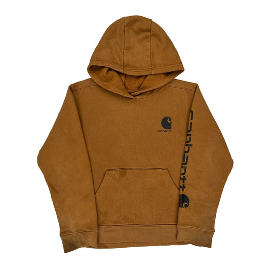 Age 10-12 Carhartt Hoodie - Medium Brown Cotton