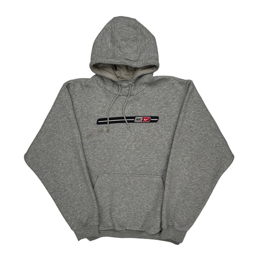 Nike Hoodie - Medium Grey Cotton Blend