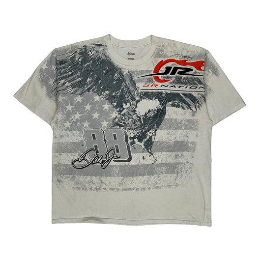 Jr Nation Chase Authentics Nascar T-Shirt - 2XL White Cotton