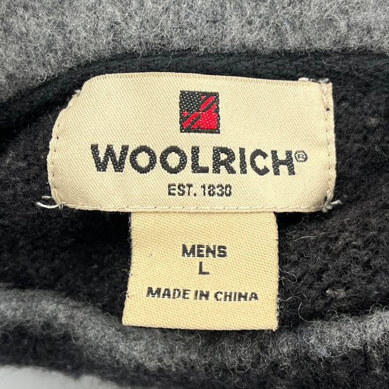 Woolrich Jumper - Large Black Wool Blend