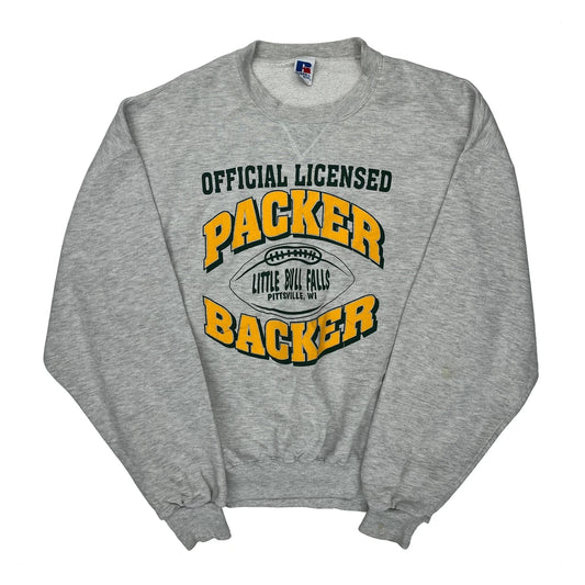 Packer Backer Russell Athletic Graphic Sweatshirt - XL Grey Cotton