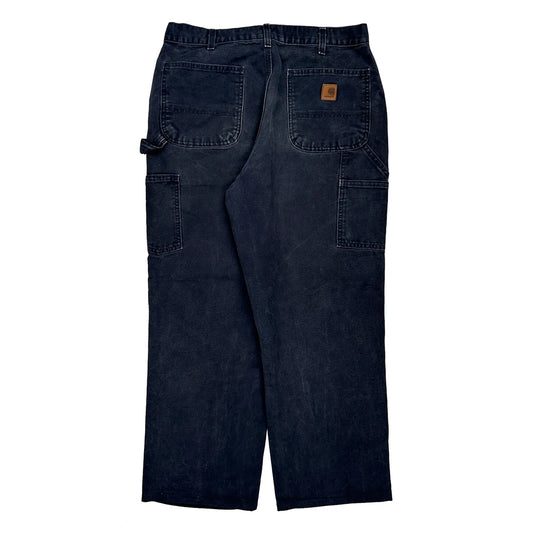 Carhartt Carpenter Trousers - 33W 29L Black Cotton