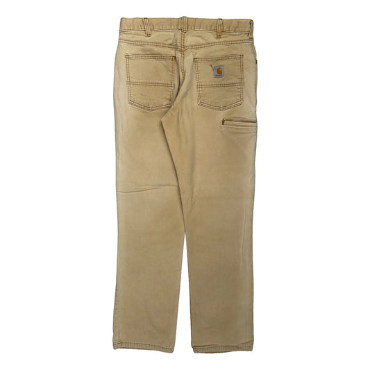 Carhartt Carpenter Trousers - 32W 31L Beige Cotton