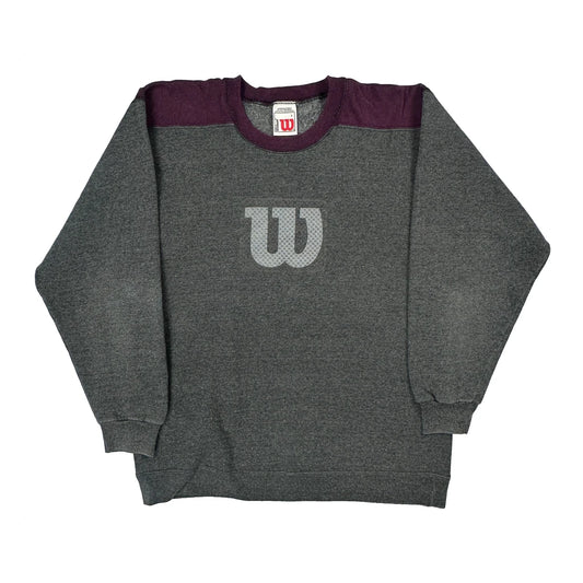 Wilson Sweatshirt - Large Gray Cotton Blend