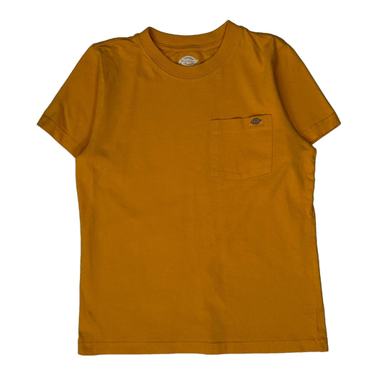 Vintage Dickies T-Shirt - Small Orange Cotton