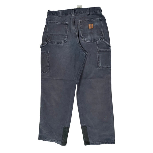 Carhartt Carpenter Trousers - 32W 30L Grey Cotton