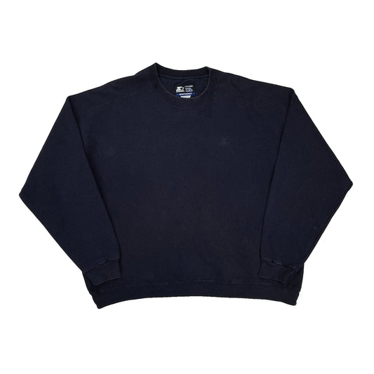 Starter Sweatshirt - 2XL Navy Cotton Blend