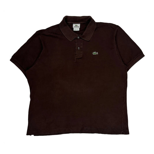 Lacoste Polo Shirt - XL Brown Cotton