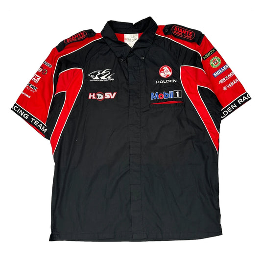 Vintage Holden Racing Unbranded Graphic Short Sleeve Shirt - XL Black Polyester