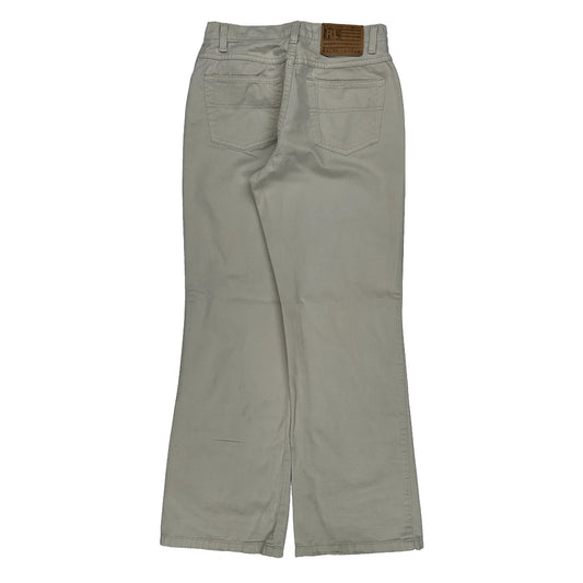 Ralph Lauren Flared Jeans - 27W UK 8 Beige Cotton