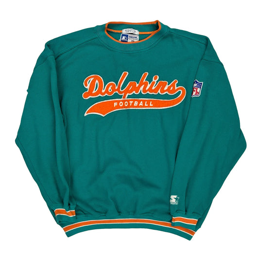 Dolphins Starter Nfl Sweatshirt - XL Orange Polyester Blend
