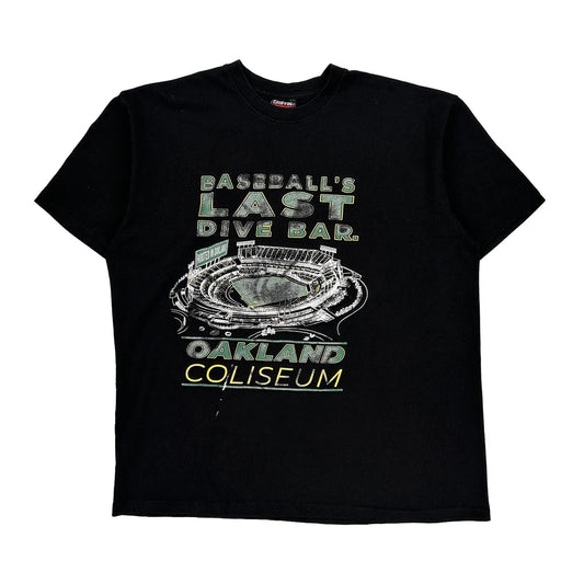 Oakland Coliseum Griffin Graphic T-Shirt - XL Black Cotton