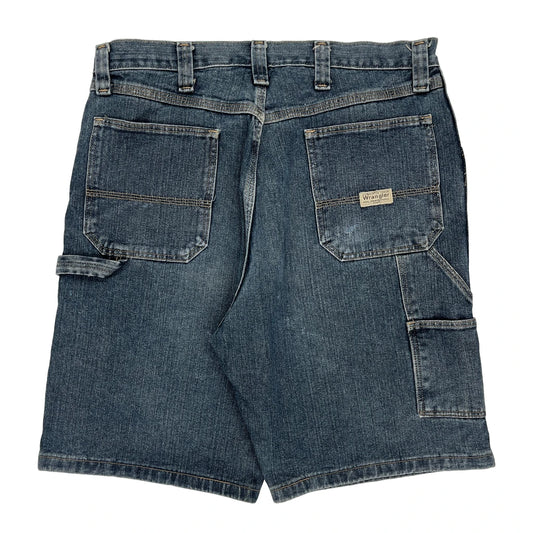 Wrangler Carpenter Shorts - 35W 10L Blue Cotton
