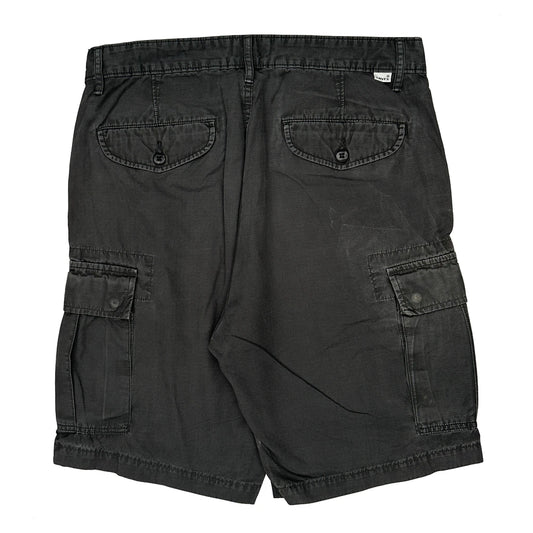 Levis Cargo Shorts - 33W 10L Black Cotton
