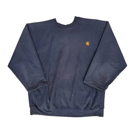 Carhartt Sweatshirt - XL Blue Cotton