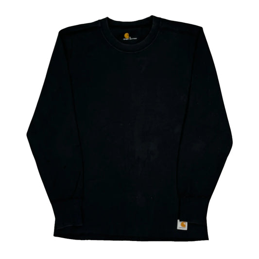 Carhartt Long Sleeve T-Shirt - Large Black Cotton