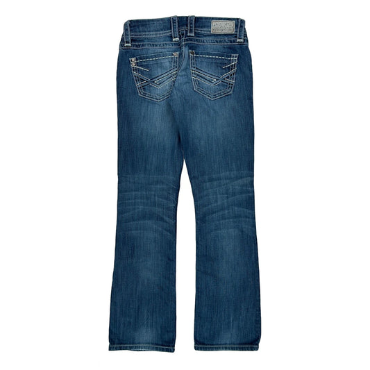 Bke Boot Cut Jeans - 29W UK 8 Blue Cotton
