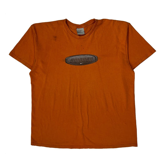 Vintage Nike Graphic T-Shirt - XL Orange Cotton