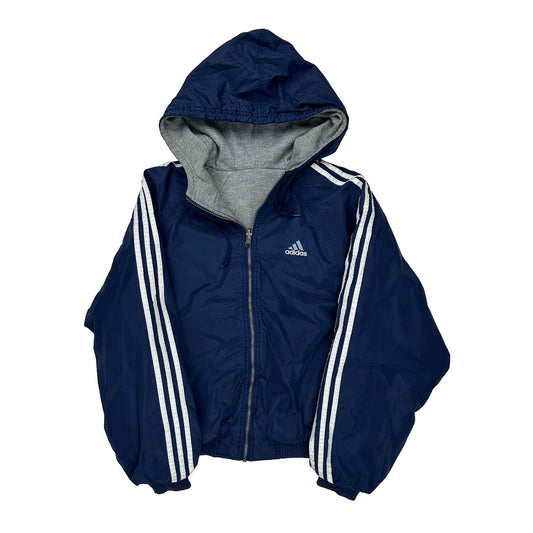 Adidas Reversible Jacket - Small Blue Nylon