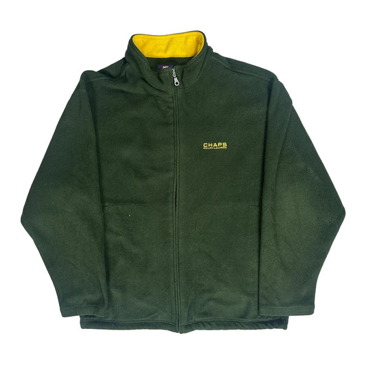 Chaps Ralph Lauren Fleece Jacket - Large Green Polyester