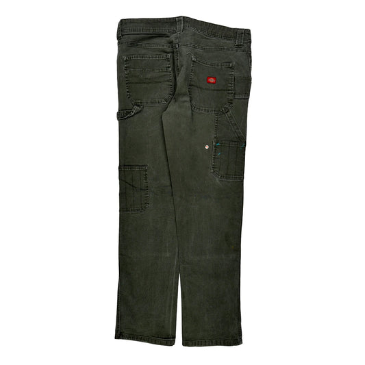 Dickies Carpenter Trousers - 33W 30L Grey Cotton