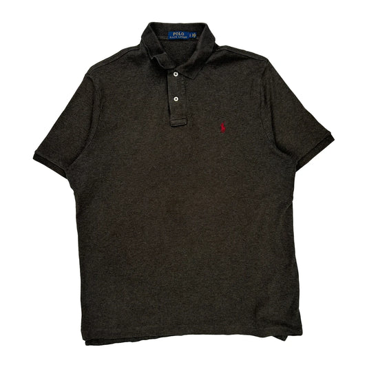 Polo By Ralph Lauren Polo Shirt - Large Grey Cotton