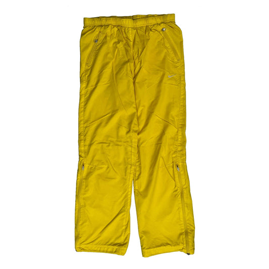 Nike Track Pants - XS Yellow Polyester