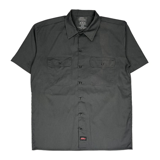 Dickies Short Sleeve Shirt - Medium Grey Polyester Blend