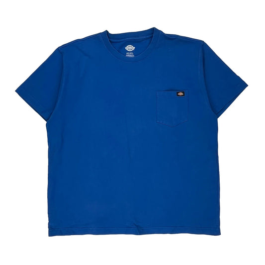 Dickies T-Shirt - 2XL Blue Cotton