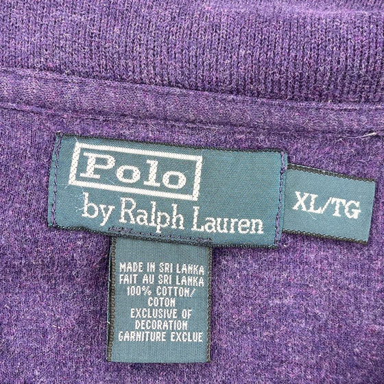 Ralph Lauren 1/4 Zip - XL Purple Cotton
