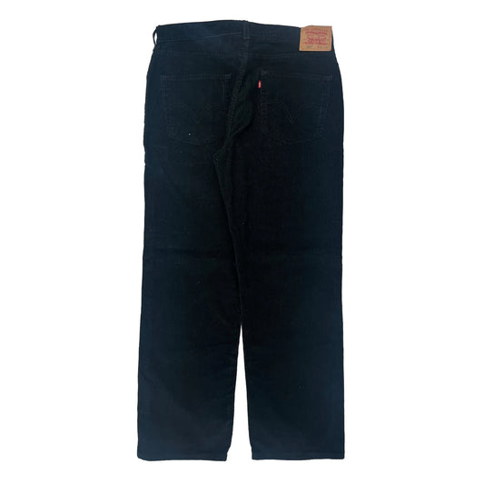 569 Levis Cord Trousers - 36″ Waist Black Cotton Blend