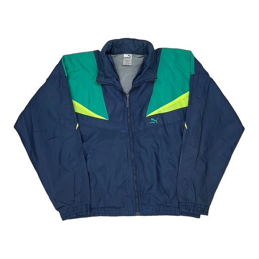 Puma Jacket - Large Green Nylon