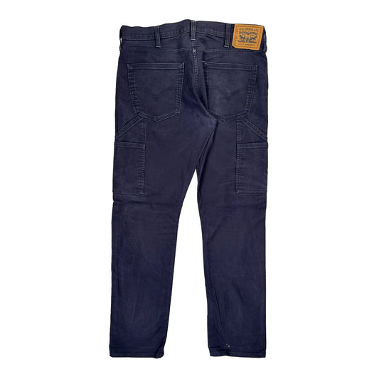 Levis Cargo Trousers - 34W 32L Navy Cotton