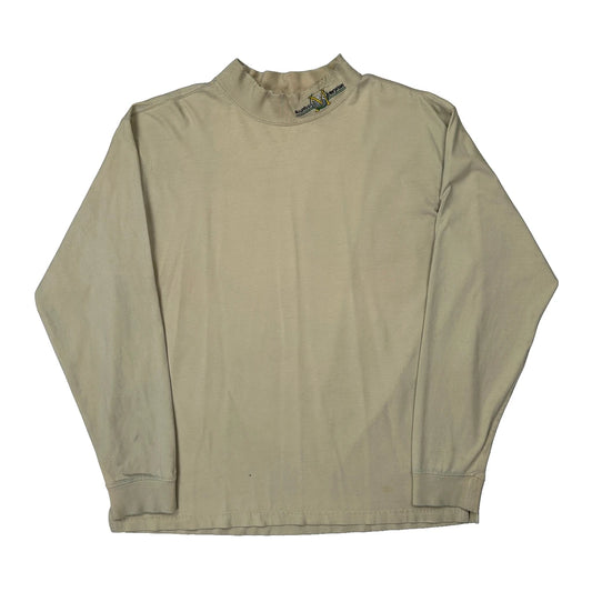 Carhartt Long Sleeve T-Shirt - XL Beige Cotton