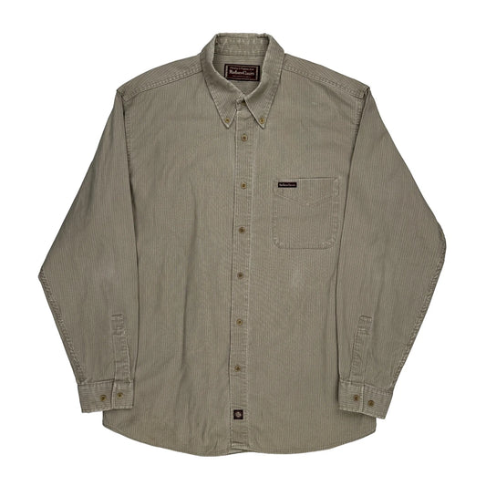 Marlboro Classics Shirt - Large Beige Cotton