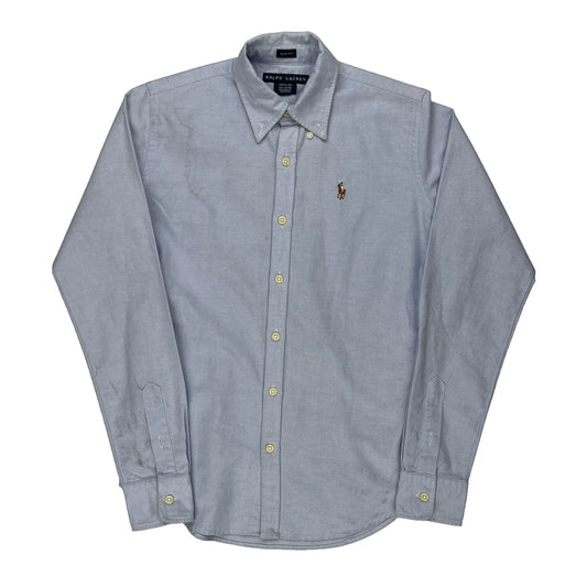 Ralph Lauren Slim Fit Shirt - Small Blue Cotton